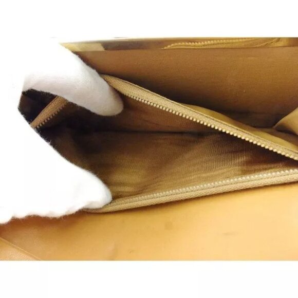 Celine long wallet macadam beige PVC x leather Authentic USED - Picture 8 of 11